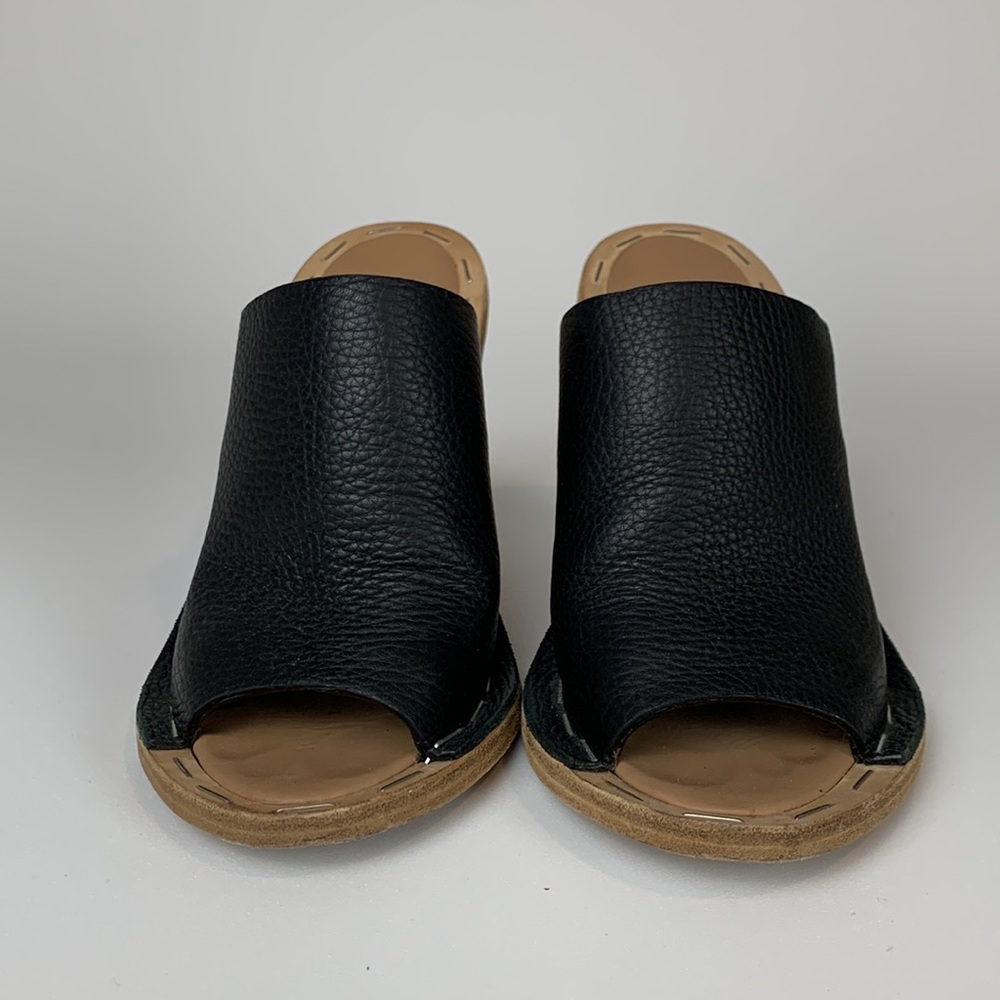 Balenciaga Black Leather Mules sz 37 - Picture 2 of 8